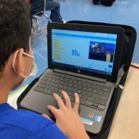 Armstrong student practicing coding